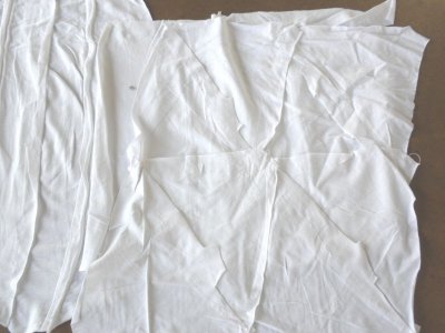画像1: 新品綿白メリヤス縫い合わせB  1k/310円　　40ｋｇ販売　特価品